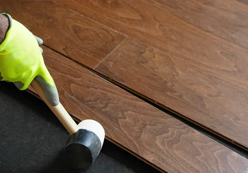 During-HardwoodInstall-square-landscape Hardwood Installation | Wade's Interiors