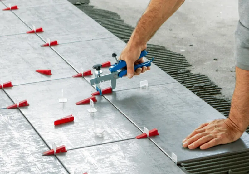 Tile-Install-During-1-landscape Tile Installation | Wade's Interiors