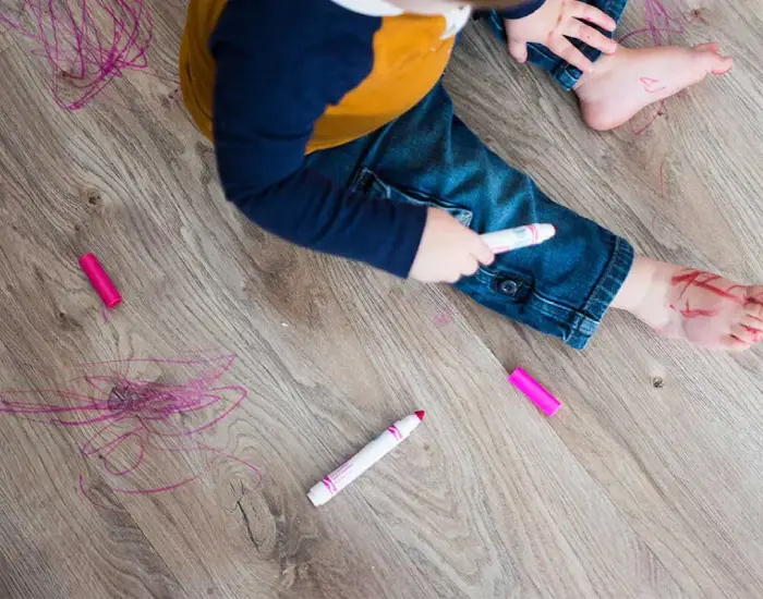Vinyl-care-debris Luxury Vinyl Care & Maintenance | Wade's Interiors